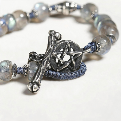Handwoven 925 Sterling Silver Bracelet - Vintage Snowfall Design