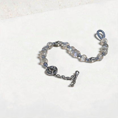 Handwoven 925 Sterling Silver Bracelet - Vintage Snowfall Design
