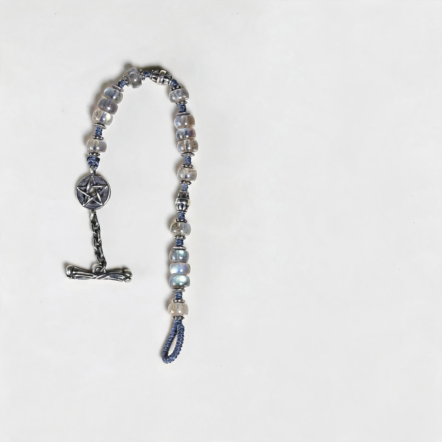 Handwoven 925 Sterling Silver Bracelet - Vintage Snowfall Design