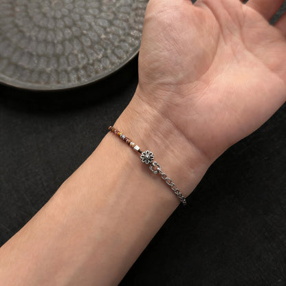 Dainty 925 Silver Chain Bracelet - Minimalist Handmade Jewelry for Women